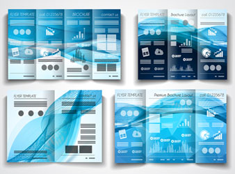 brochures Z folds and Roll folds